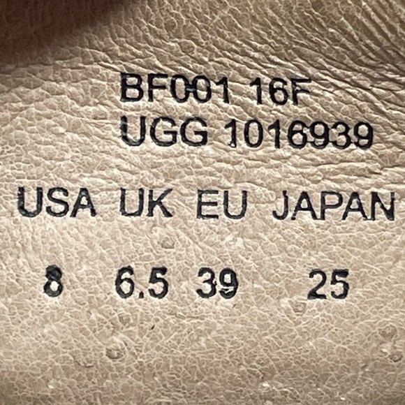 Ugg Tan Brown Suede Heeled Inner Zipper Ankle Boot 8 - Picture 3 of 12